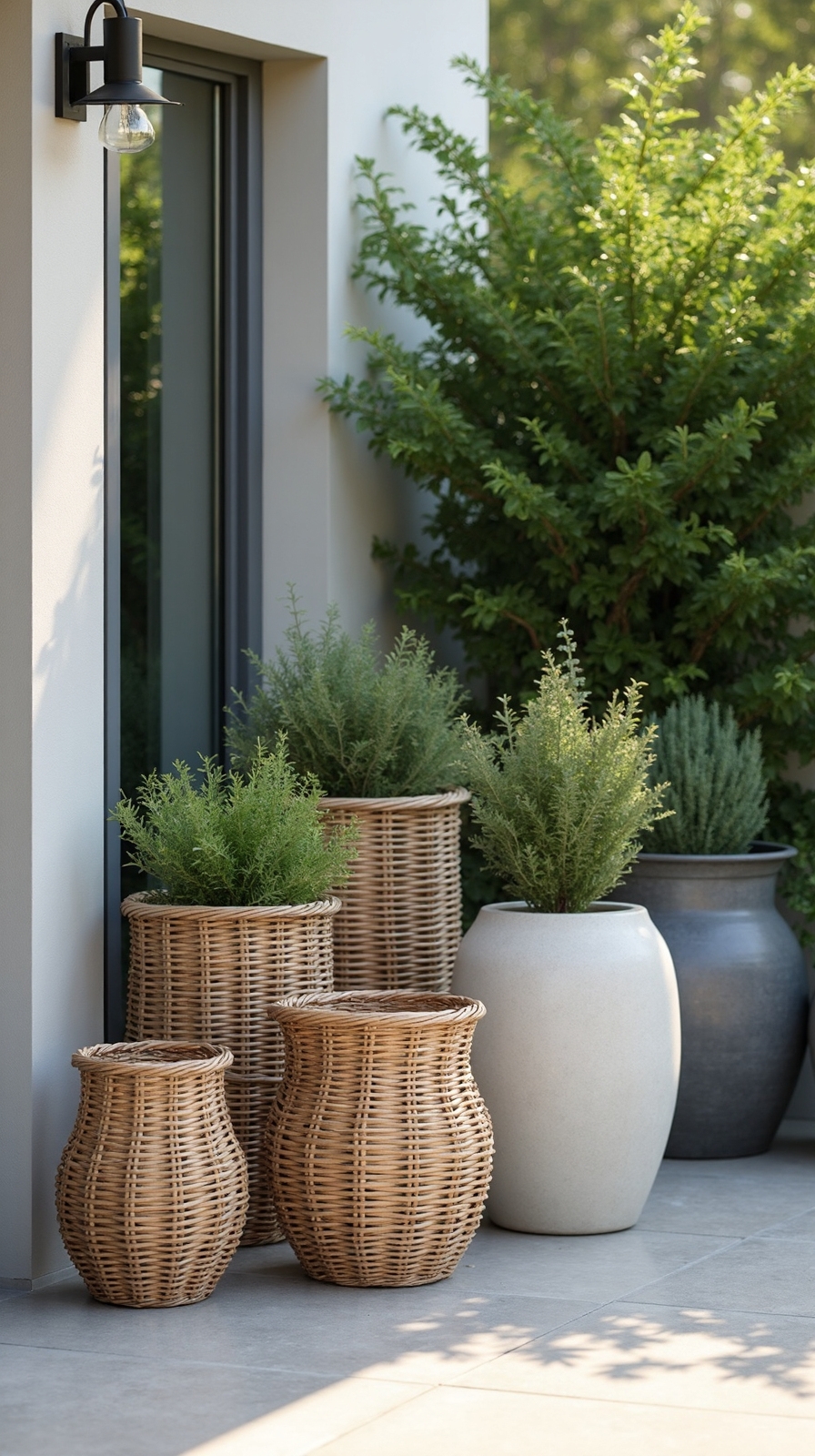 stylish storage containers enhance outdoor living