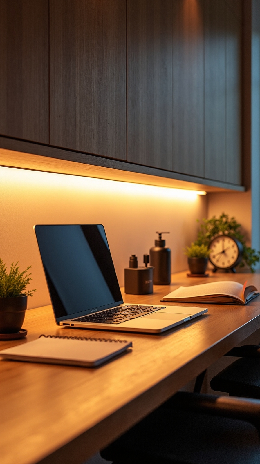 subtle dimmable workspace illumination