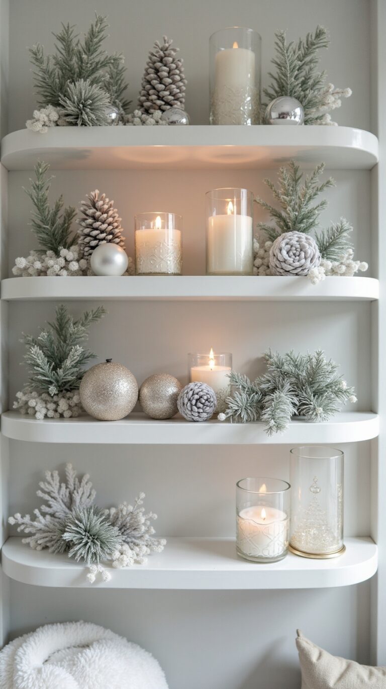 subtle seasonal shelf decor ideas