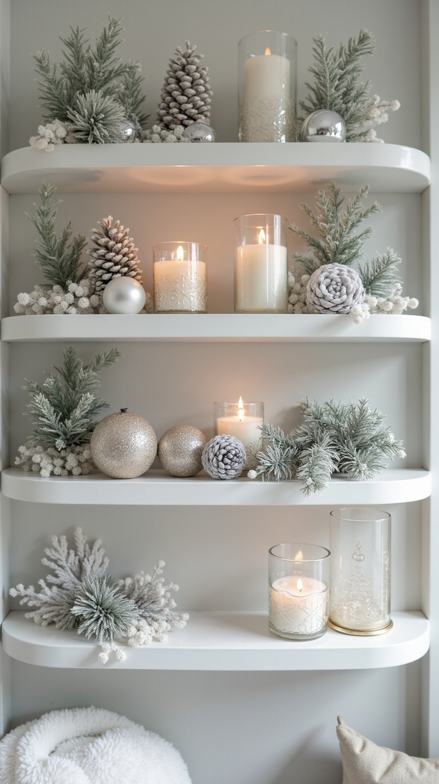 subtle seasonal shelf decor ideas