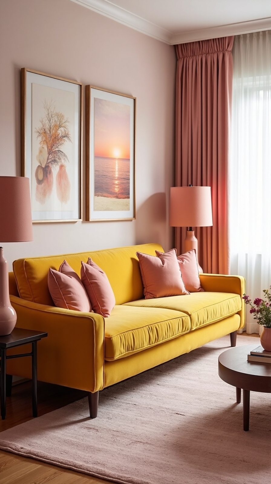 sunset inspired warm inviting textured