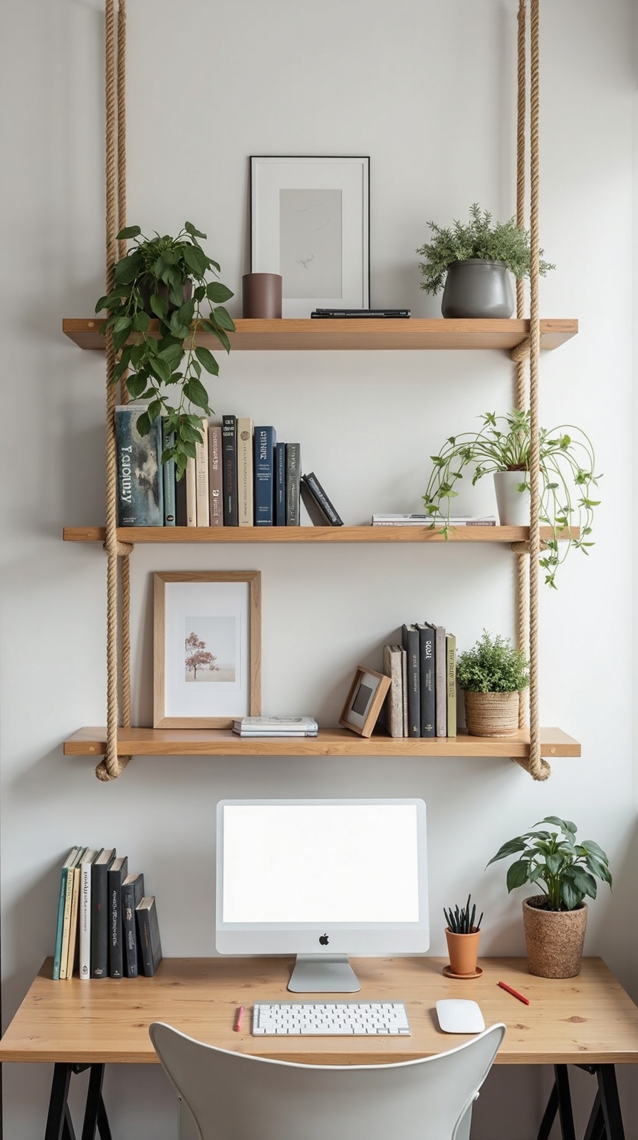 suspended versatile minimalist storage solution