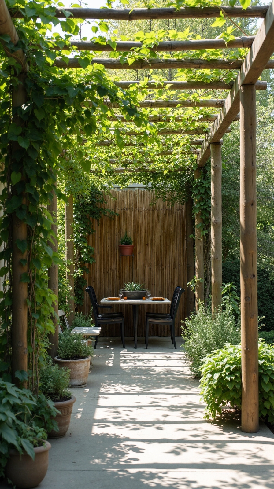 sustainable natural living shade structures