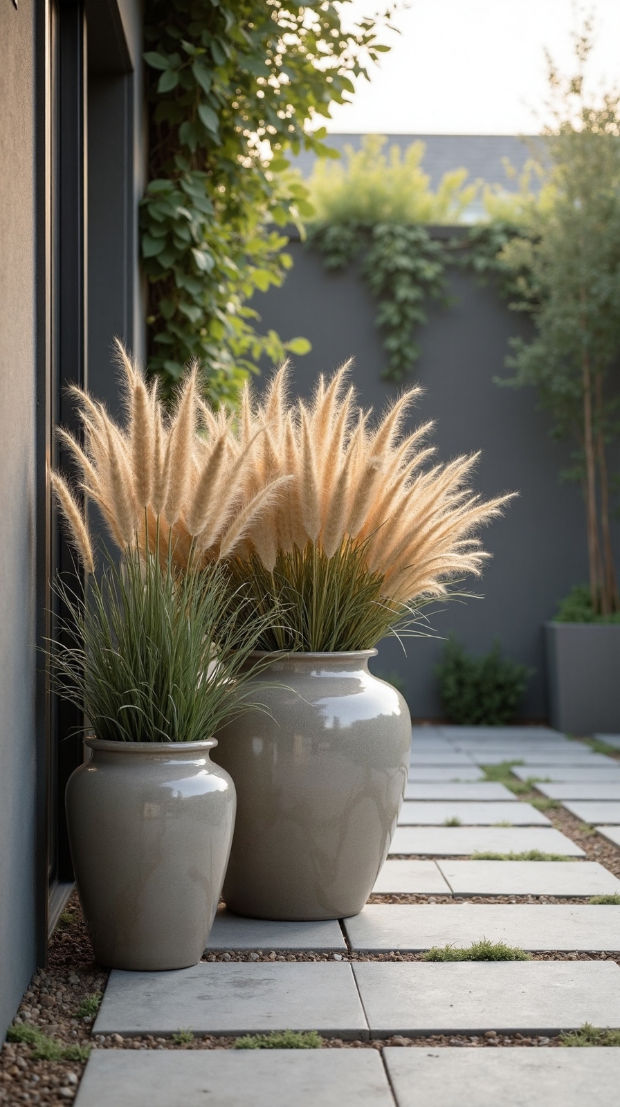 swaying grasses create rhythmic movement