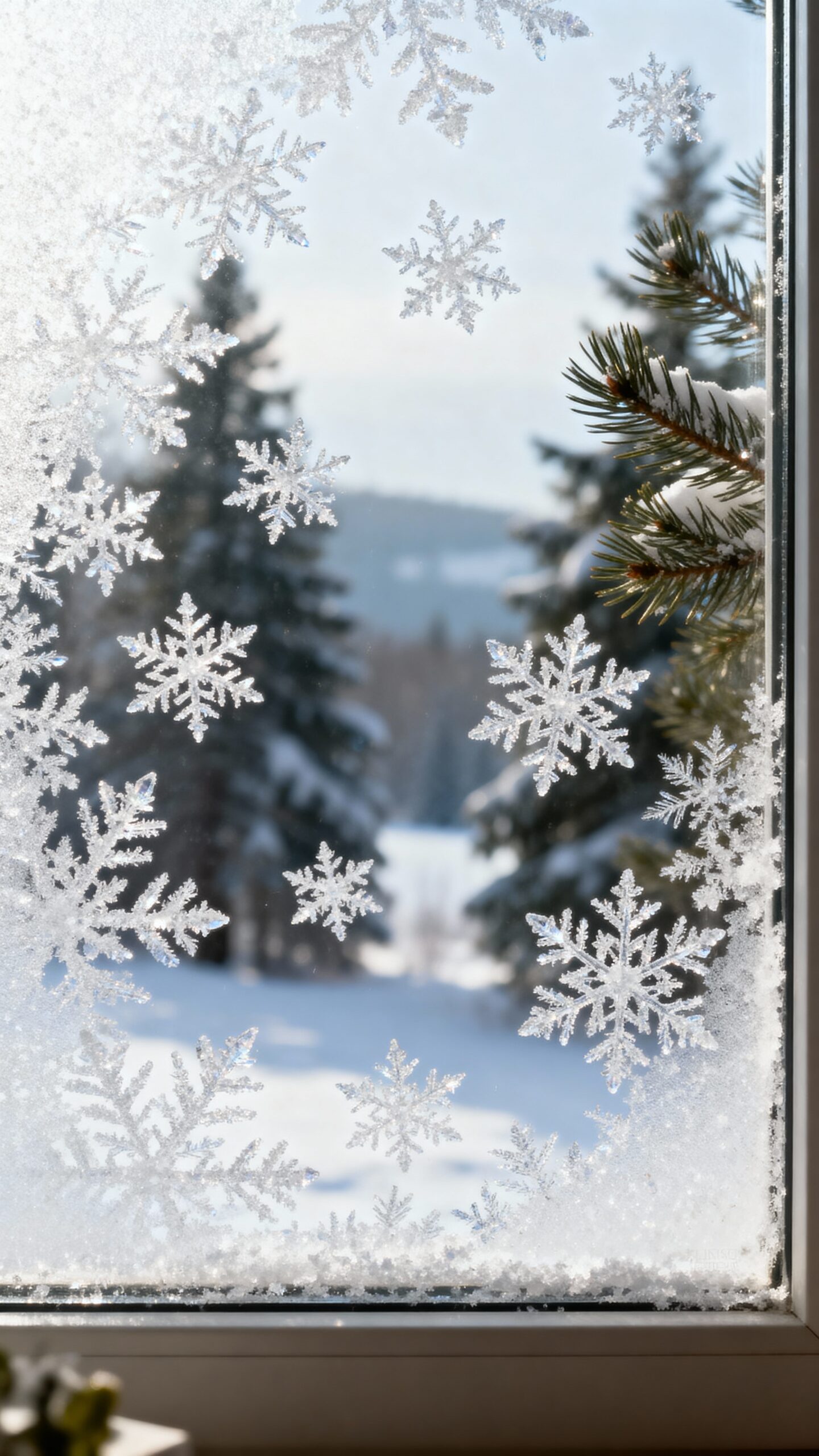 temporary mesmerizing winter window art