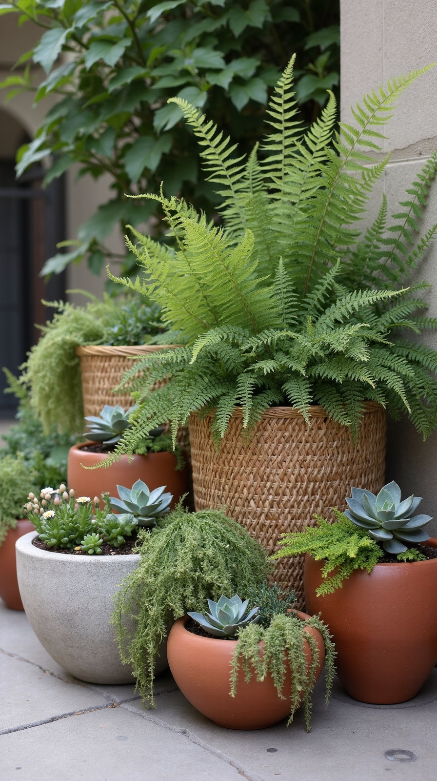 textural layered contrasting visually compelling