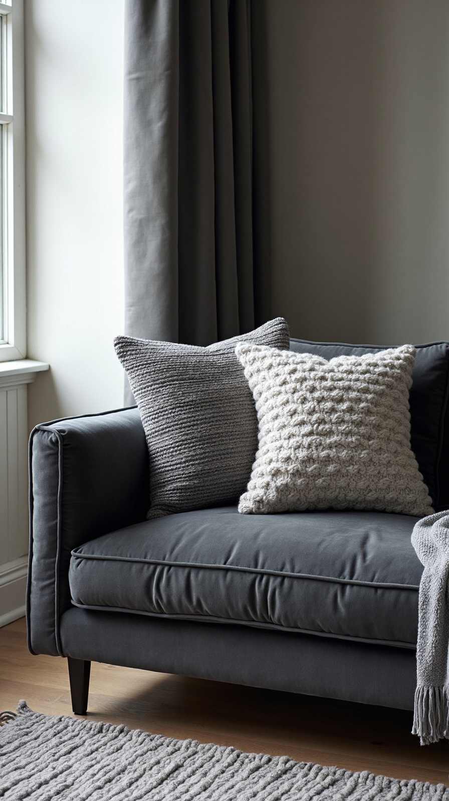 textural layered monochromatic gray palette