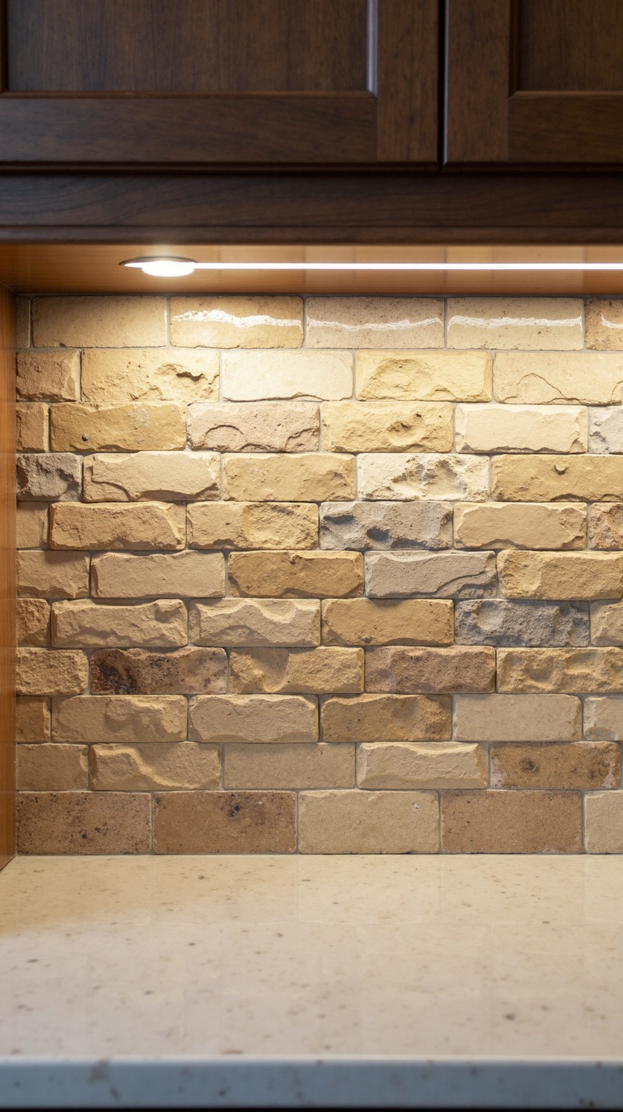 textural organic sophisticated personalized kitchen mosaic