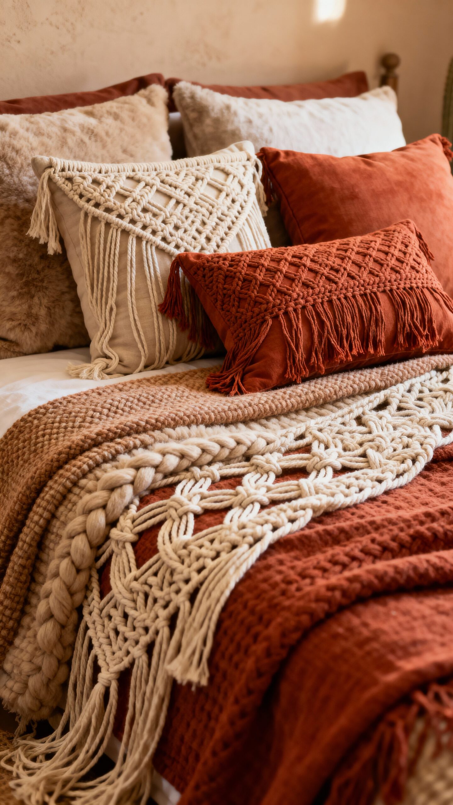 textured layered cozy boho