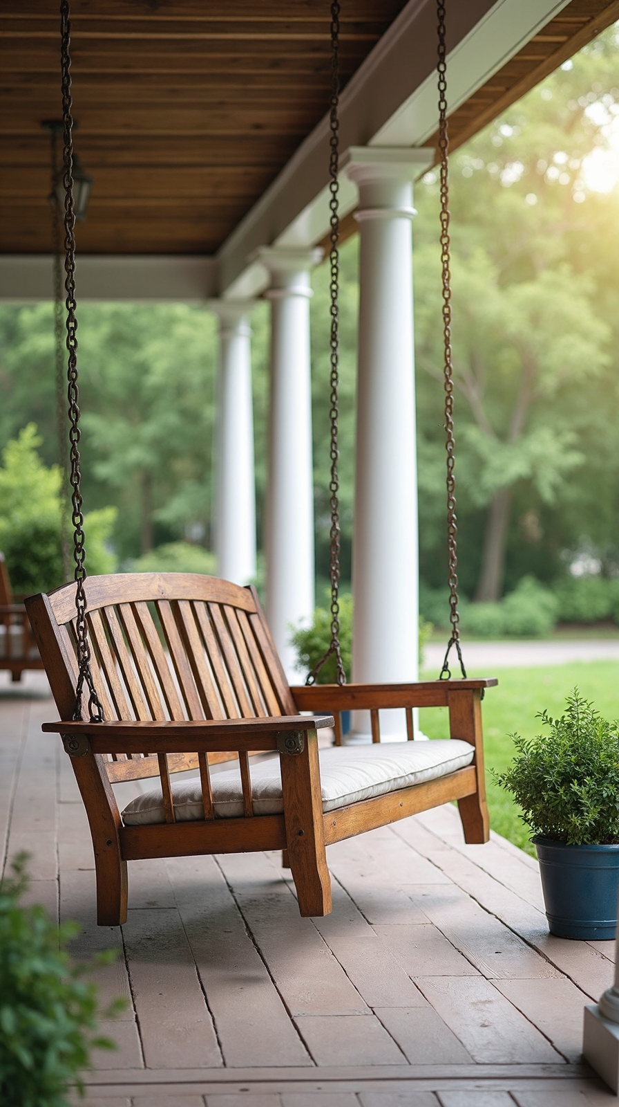timeless classic porch swing relaxation