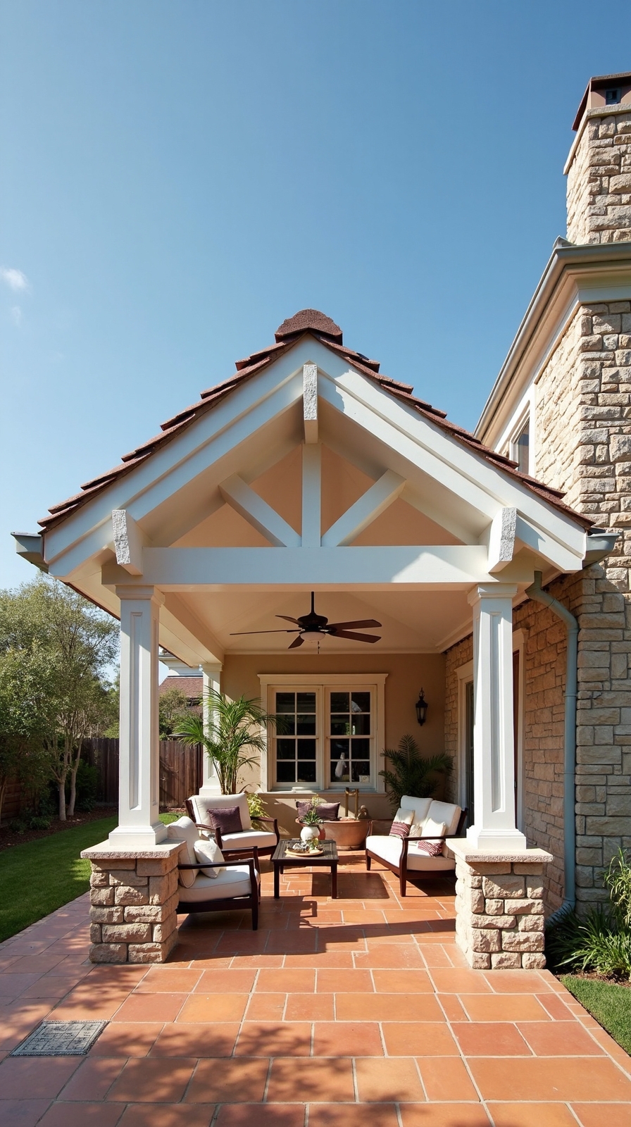 timeless elegant weather protected outdoor living