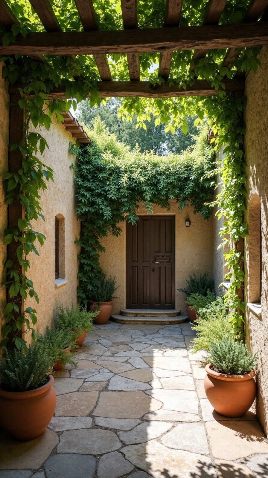 timeless european courtyard charm