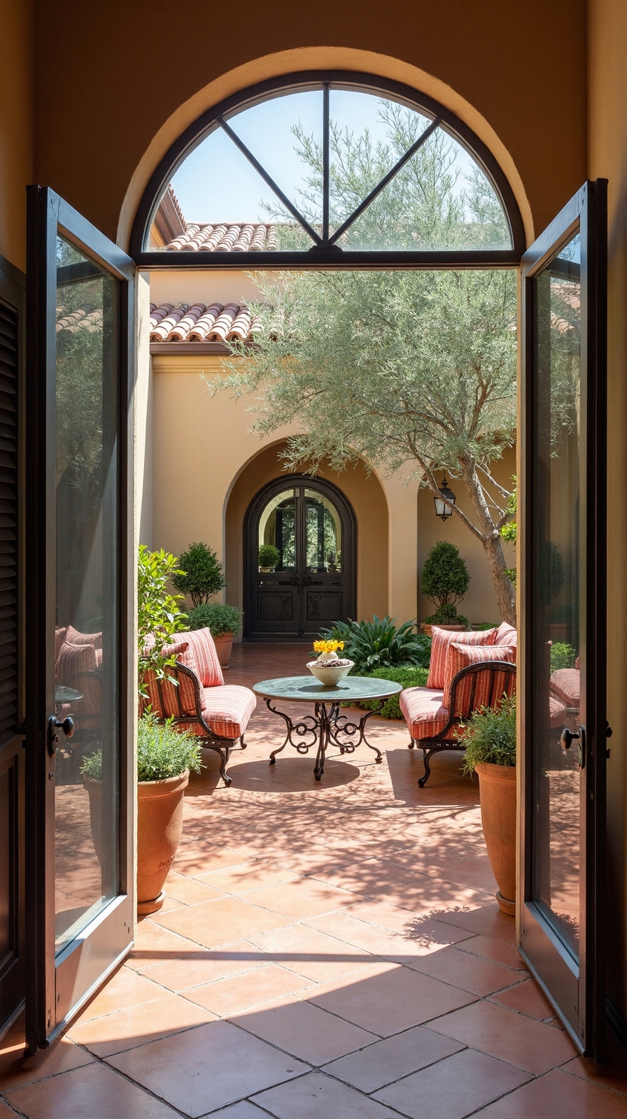 timeless mediterranean charm outdoor sanctuary