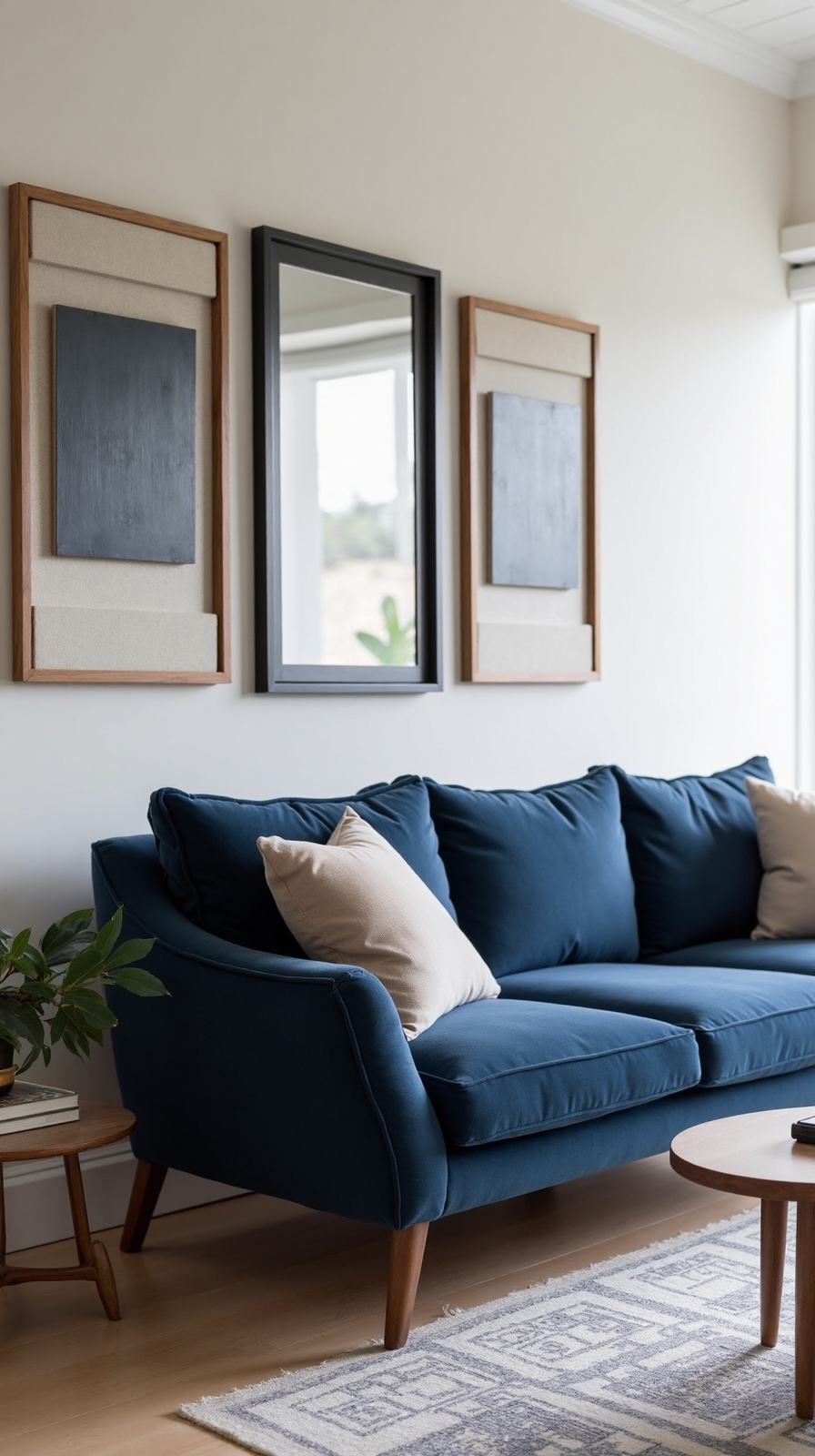 timeless navy mid century modern sanctuary