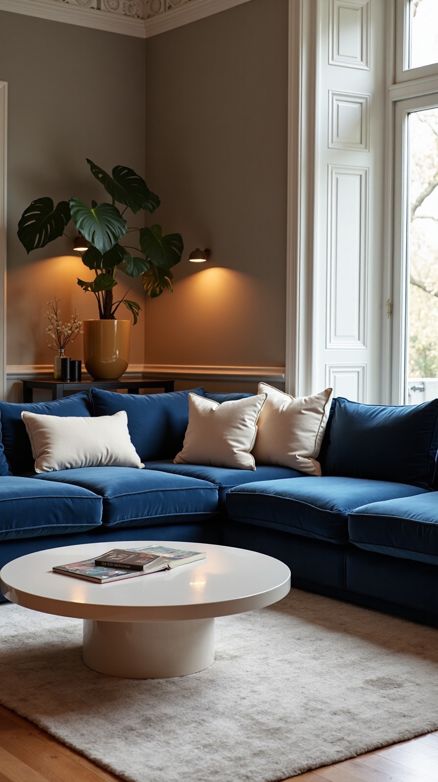 timeless sophisticated navy cream palette