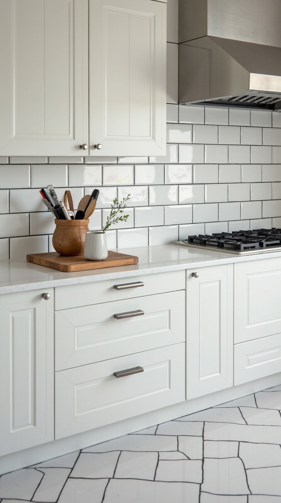 timeless sophisticated visually impactful backsplash