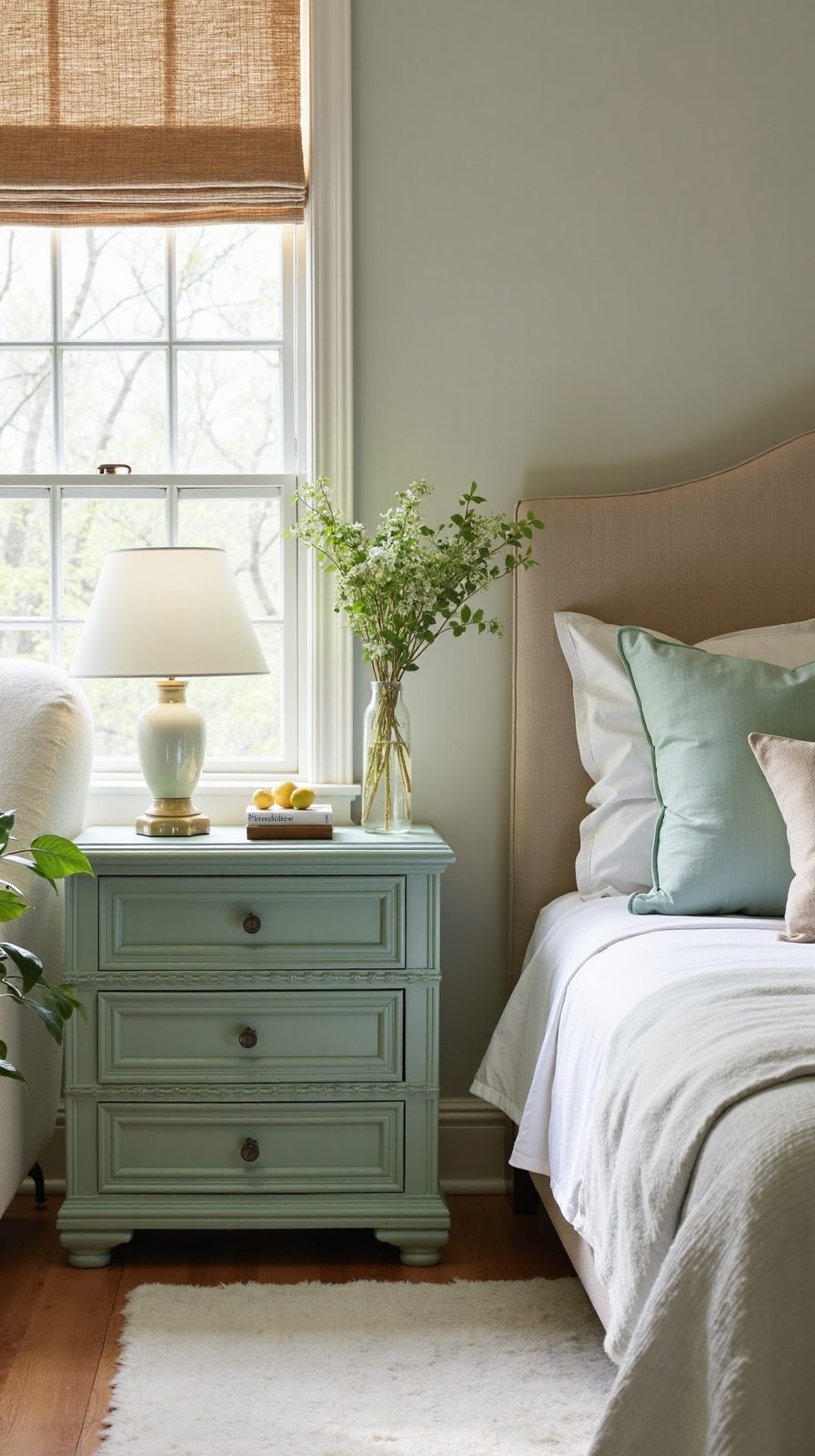timeless vintage sage green furnishings