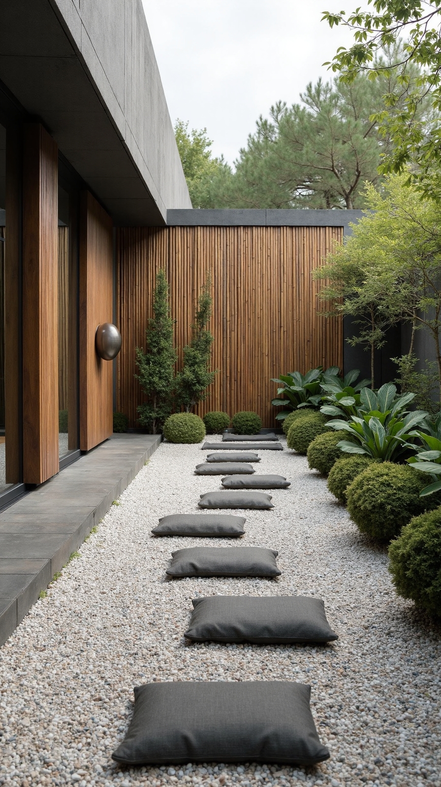 tranquil minimalist sanctuary with natural elements