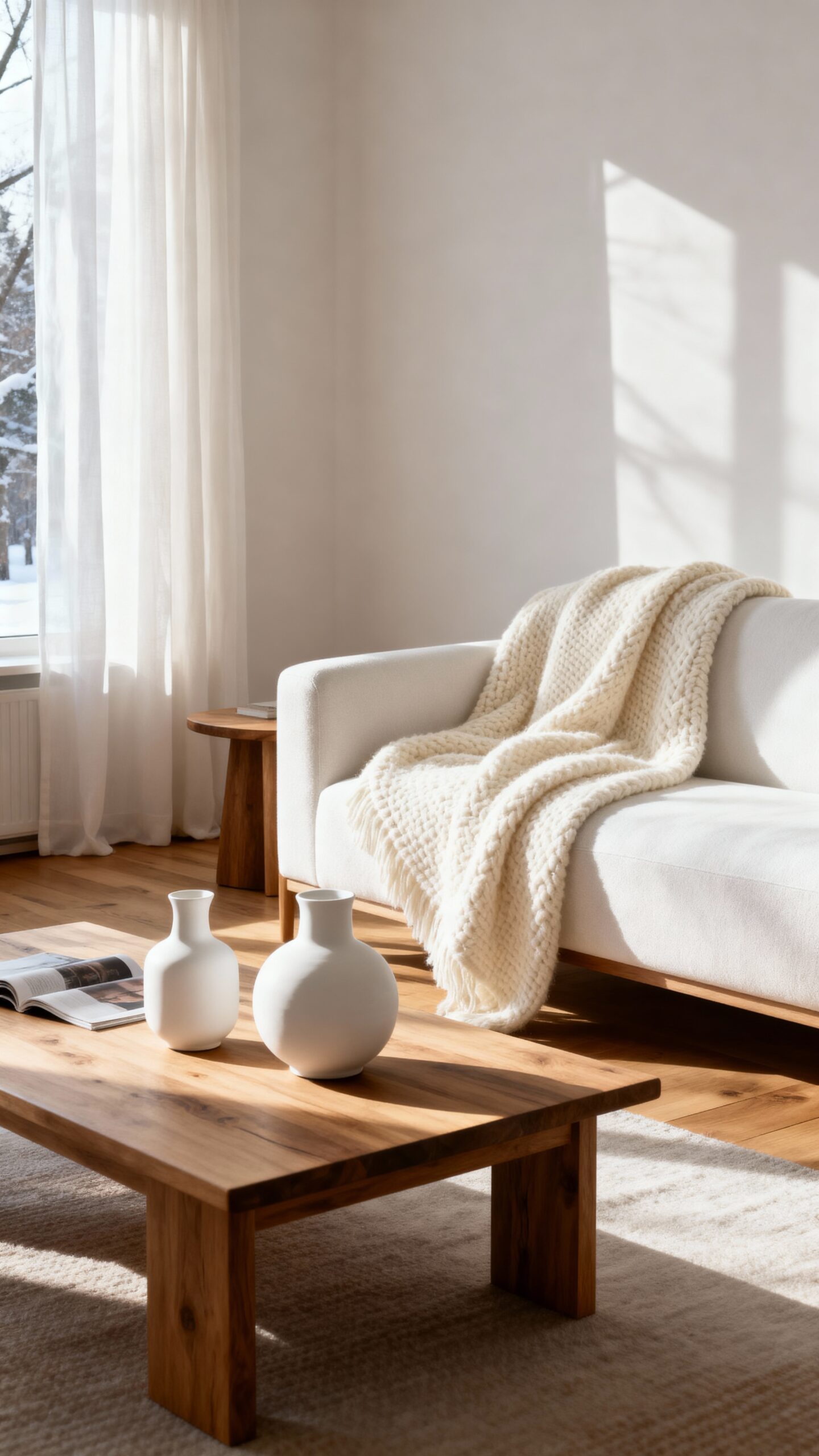 tranquil minimalist winter decor inspiration