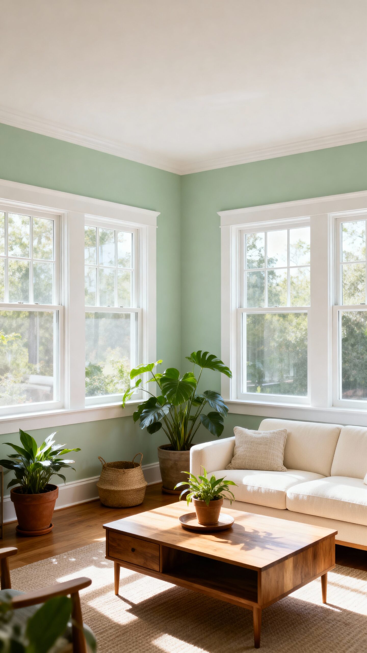 tranquil nature inspired living room decor