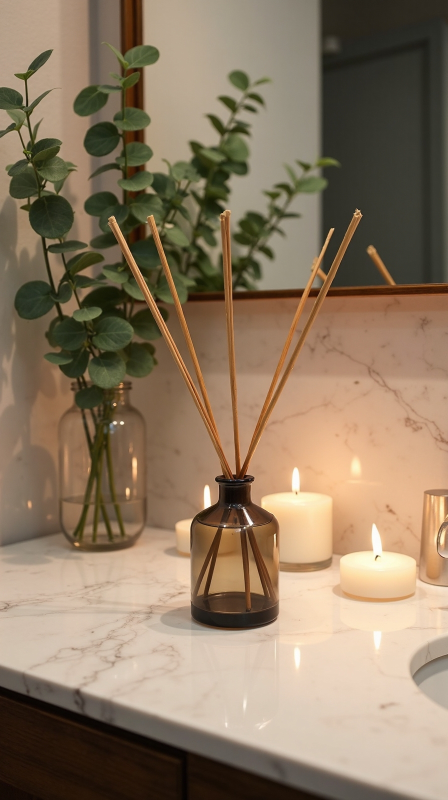 tranquil spa bathroom sanctuary with aromatherapy