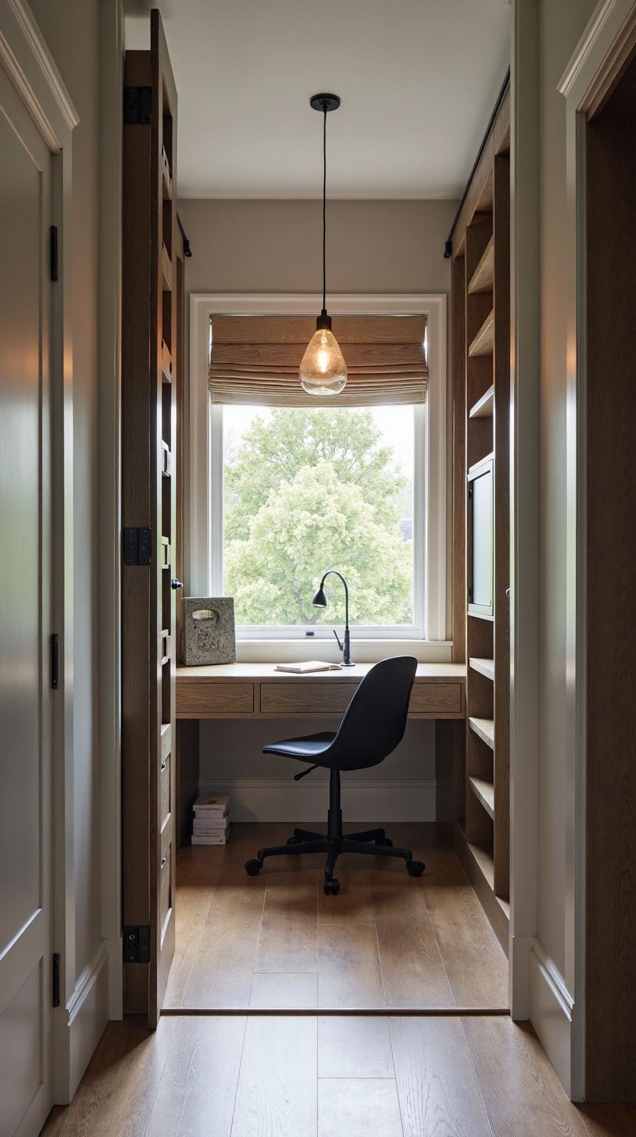 transform unused closet into nook