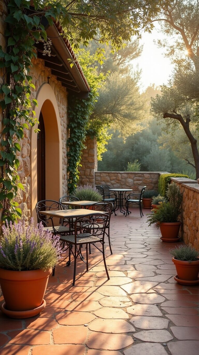 tuscan inspired italian outdoor patio ideas