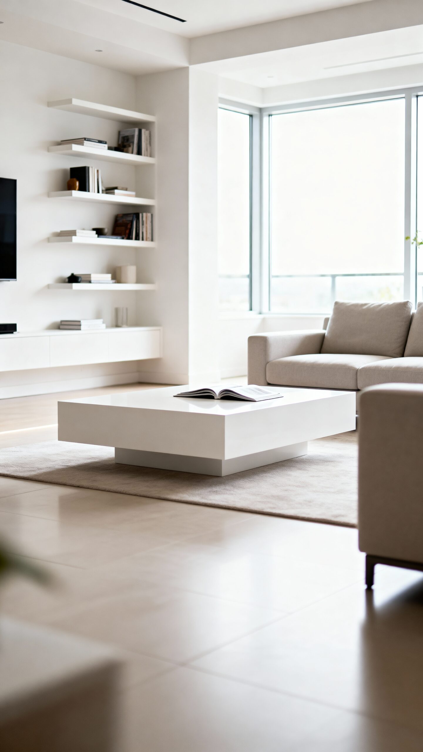 uncluttered open flowing organized