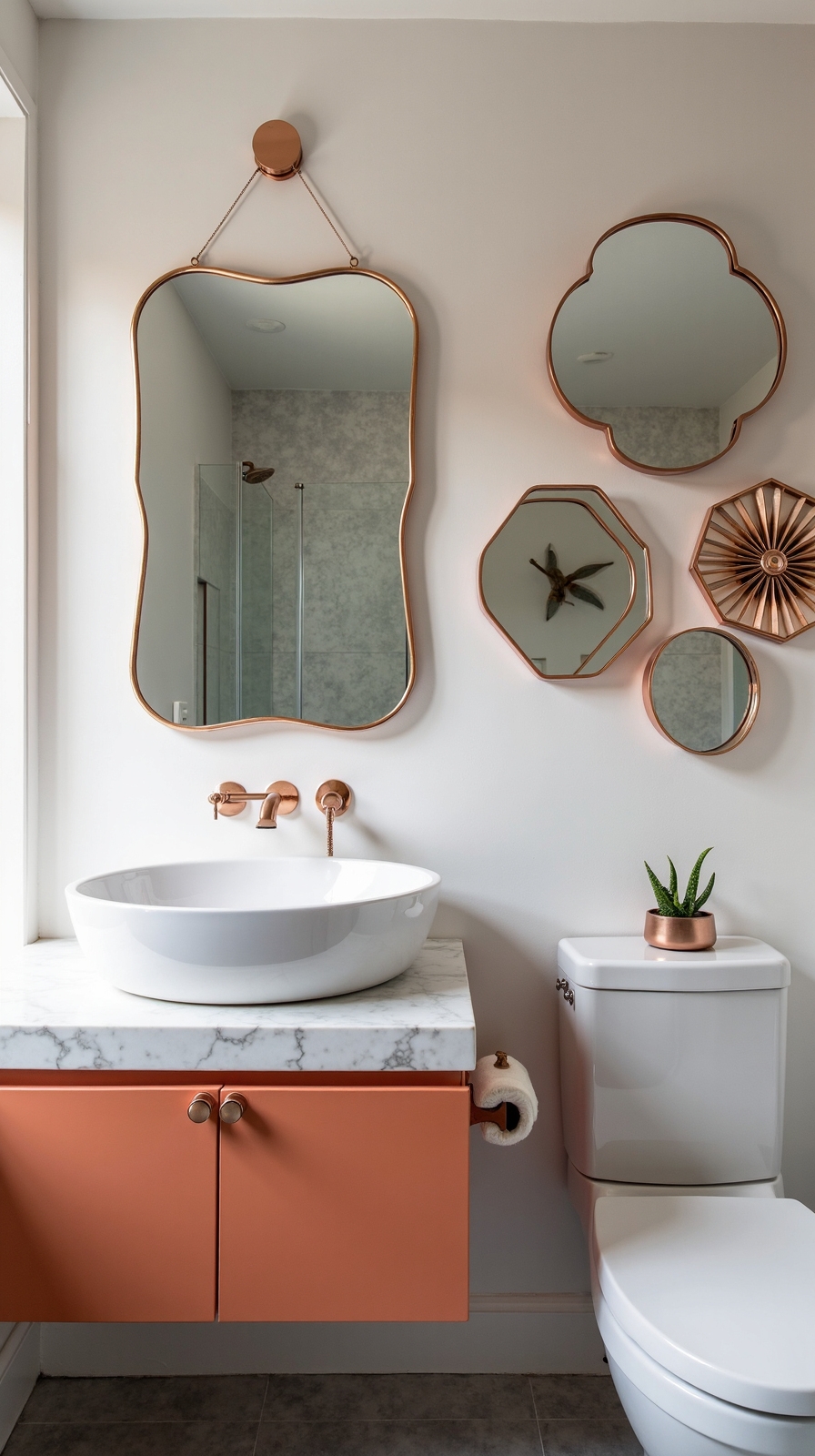 unconventional bathroom mirror designs