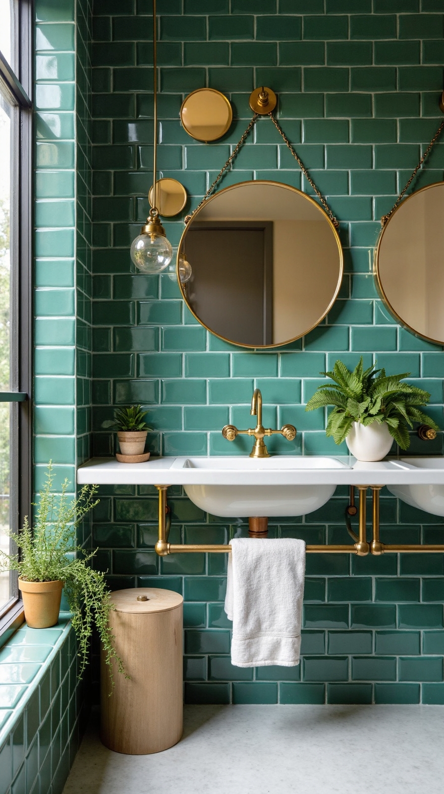 unconventional mirror arrangements enhance space