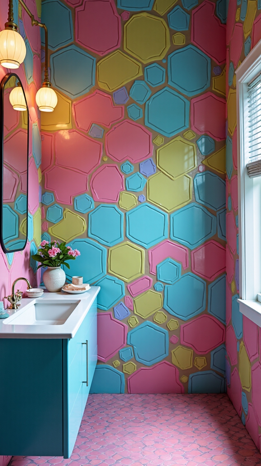 unconventional tile pattern expression