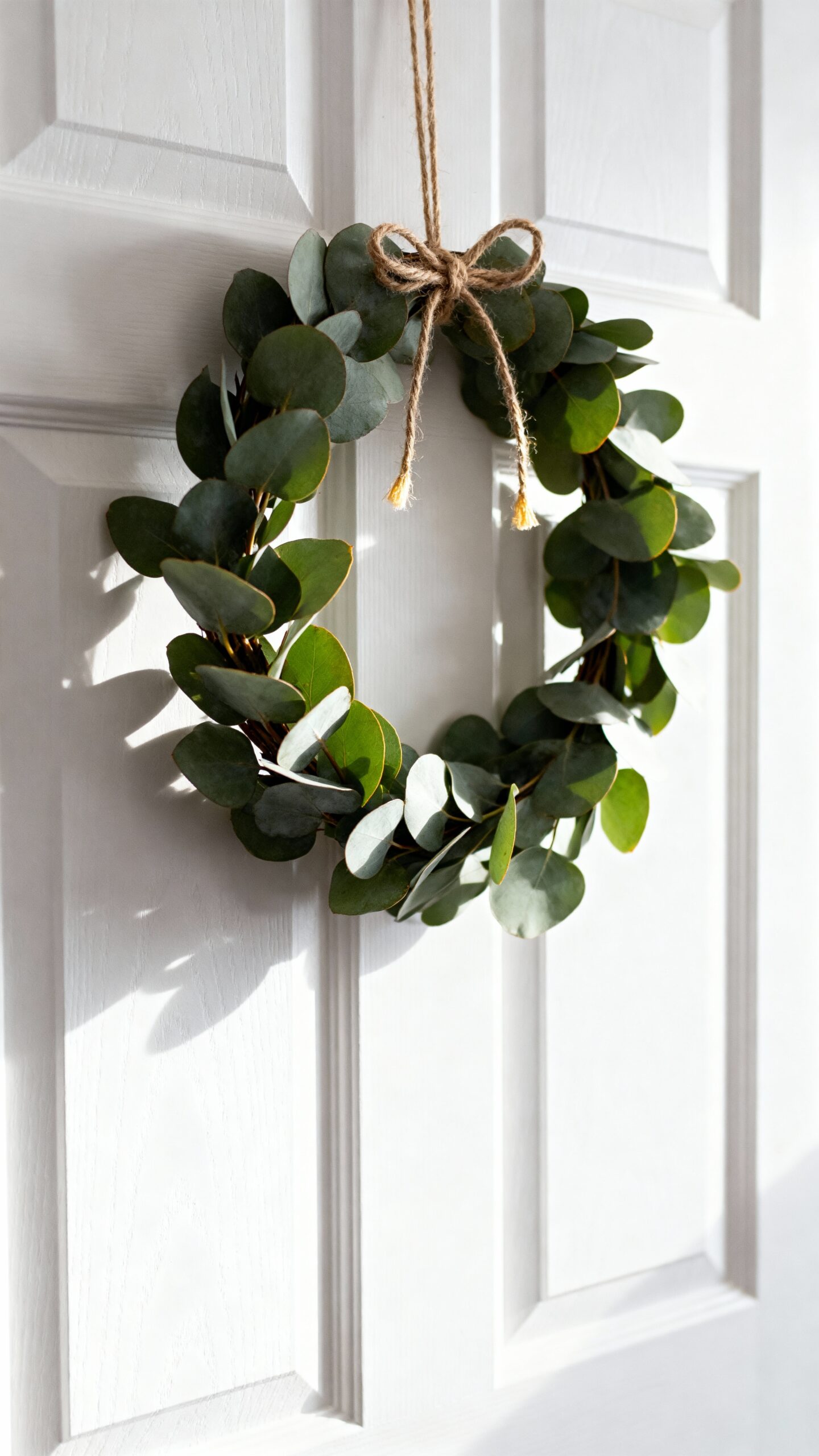 understated minimalist natural inspired holiday wreaths