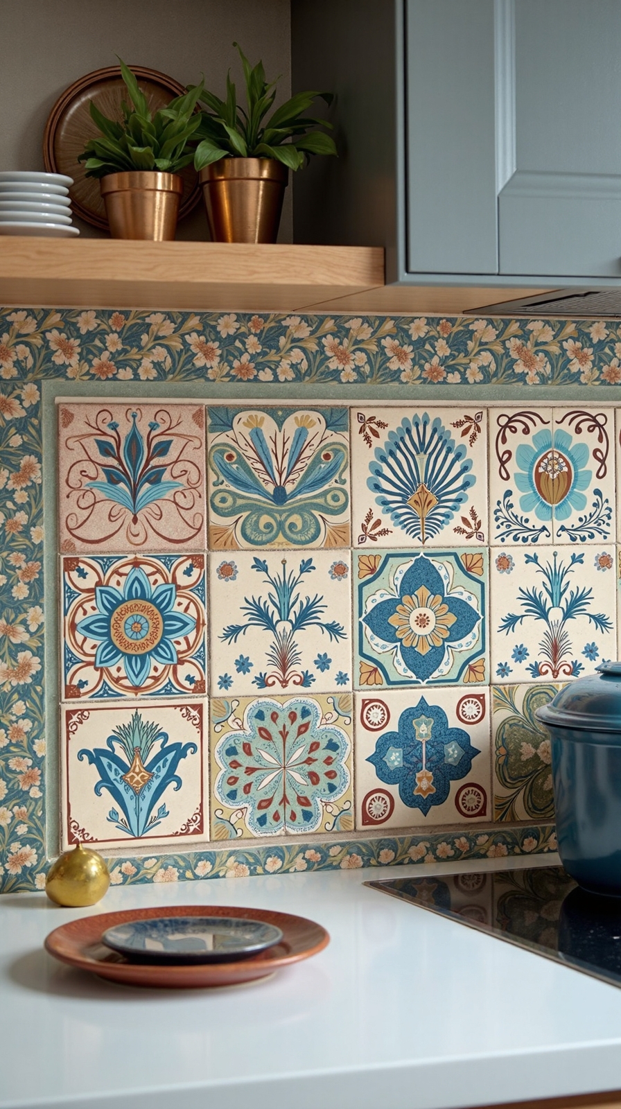 unique handcrafted artistically detailed conversational tiles
