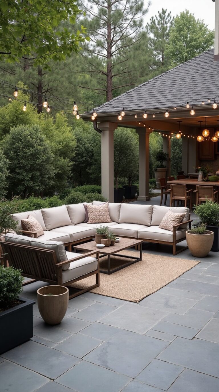 unique l shaped patio layouts