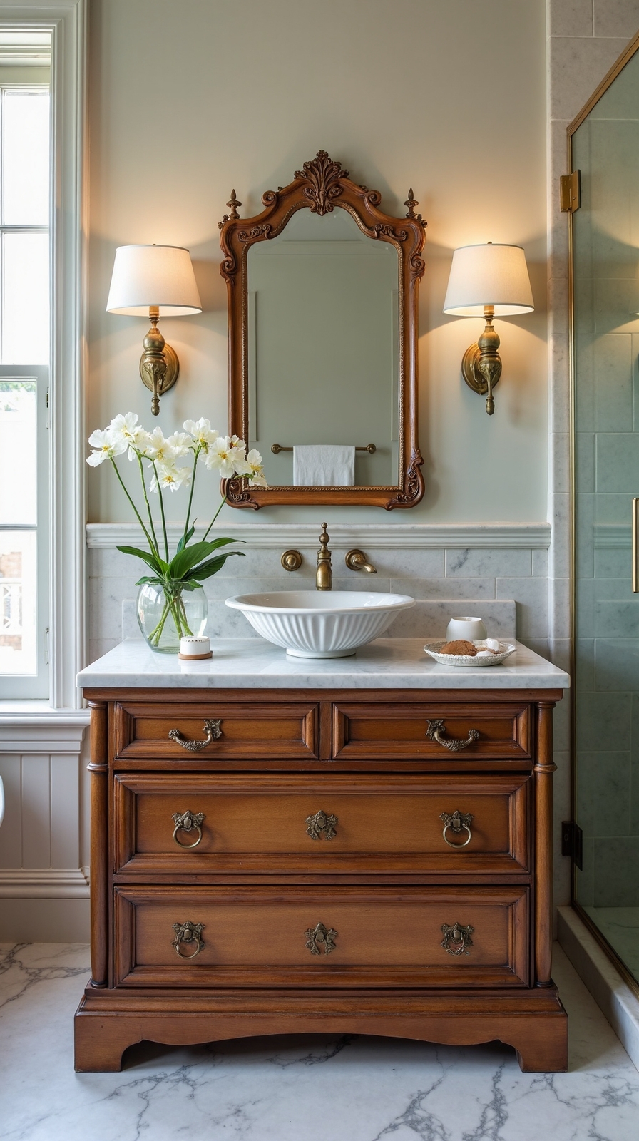 unique repurposed vanity focal points