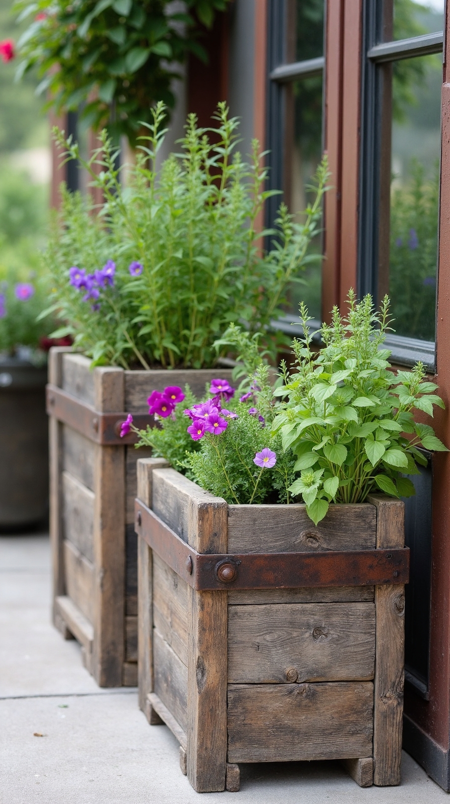 upcycled sustainable raised garden planters