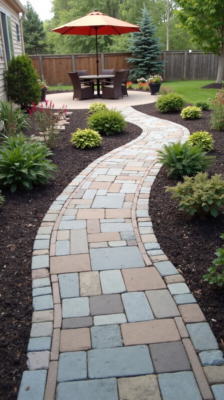 varied blended layered transitional