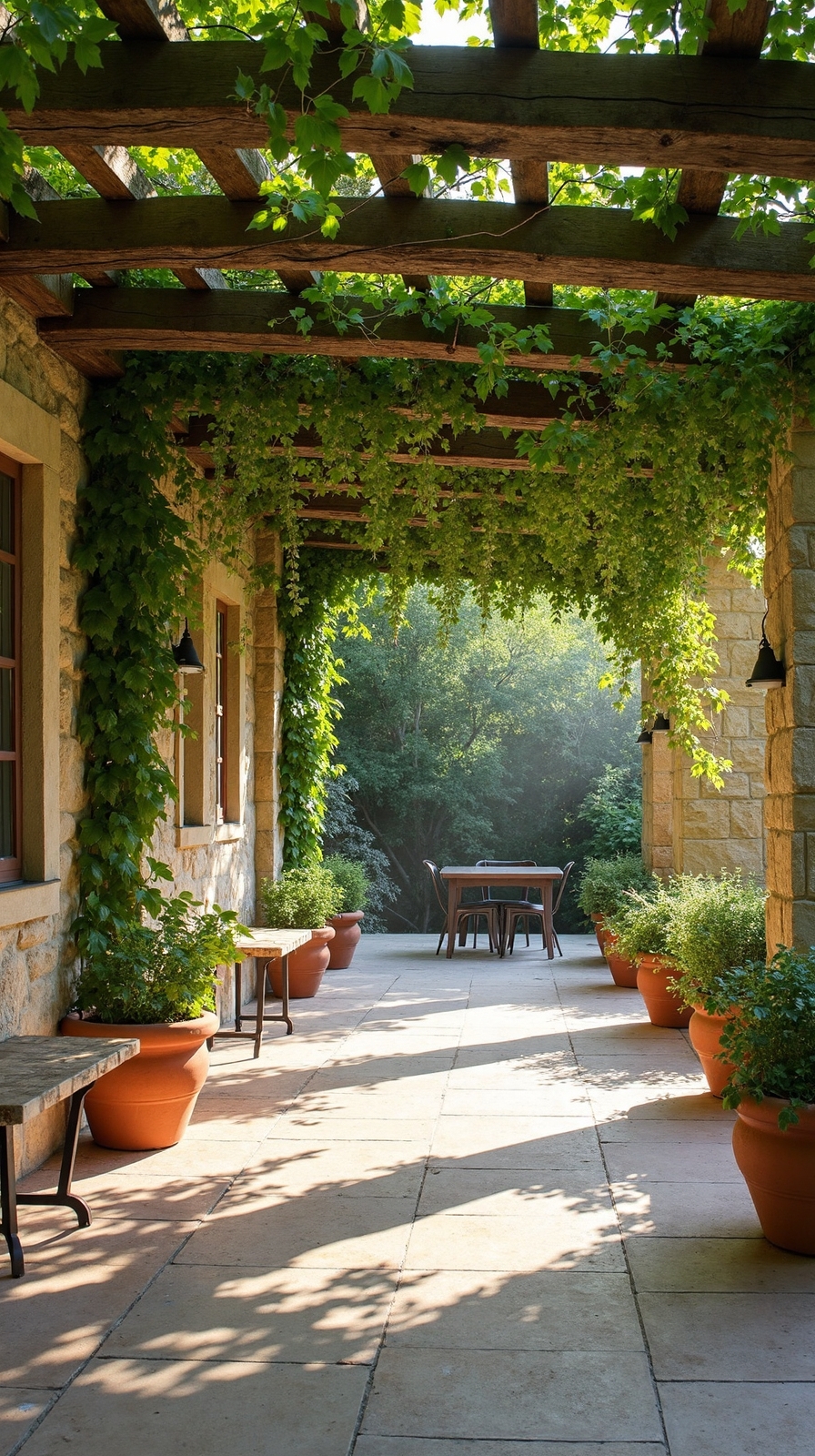 verdant shading aromatic softening architectural forms