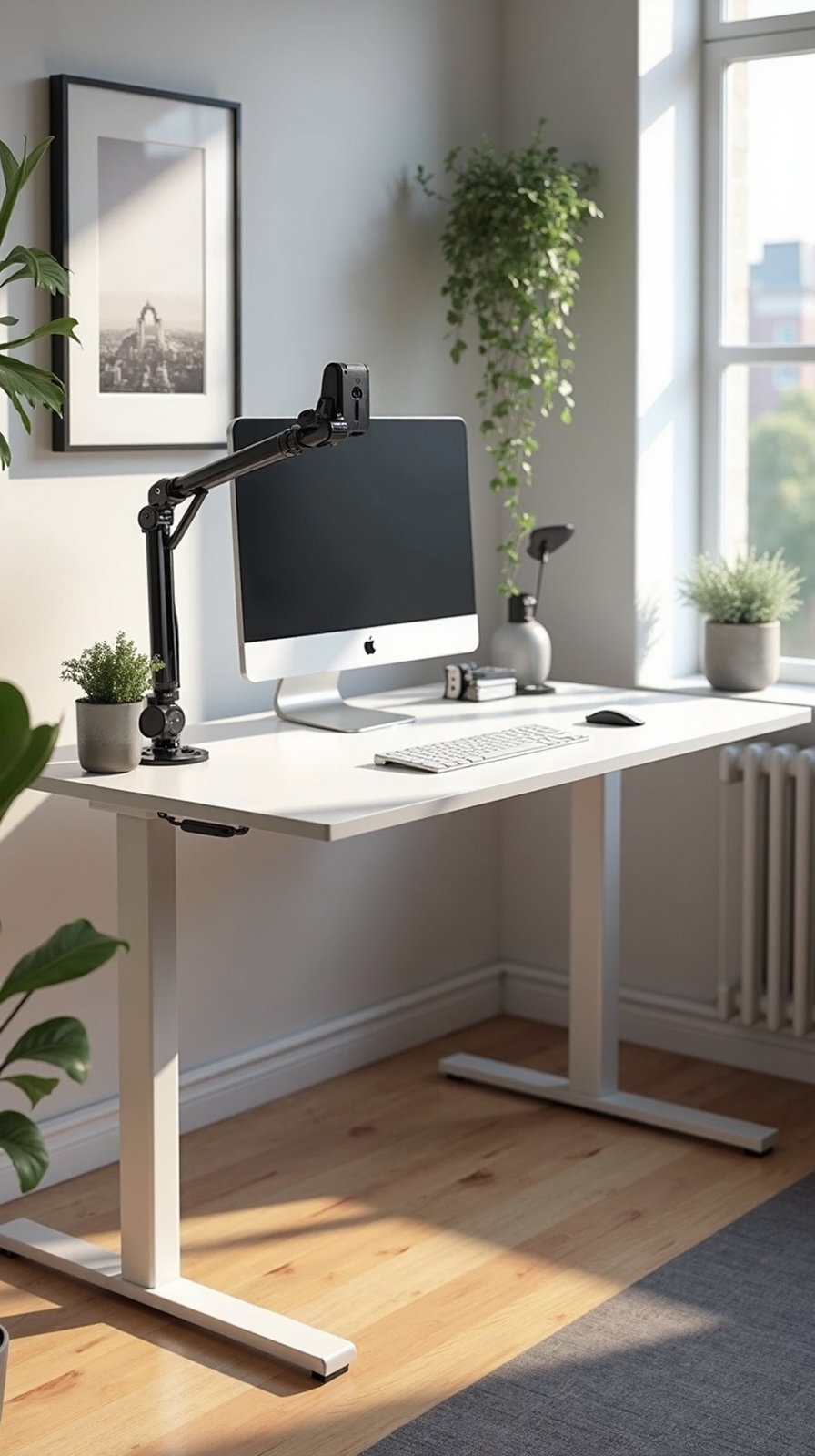 versatile adjustable health conscious standing corner desk