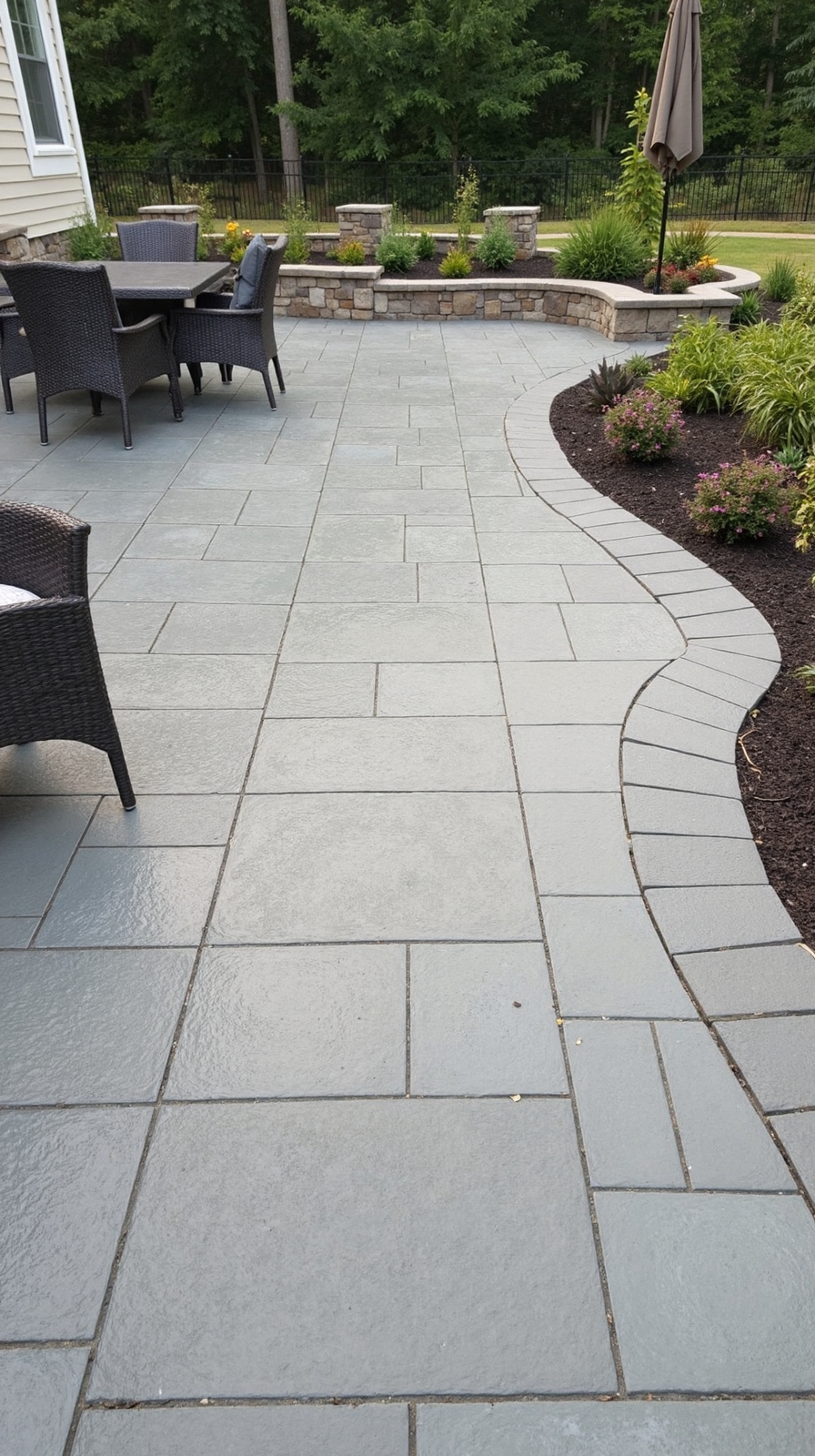 versatile contemporary sophisticated customizable stamped concrete