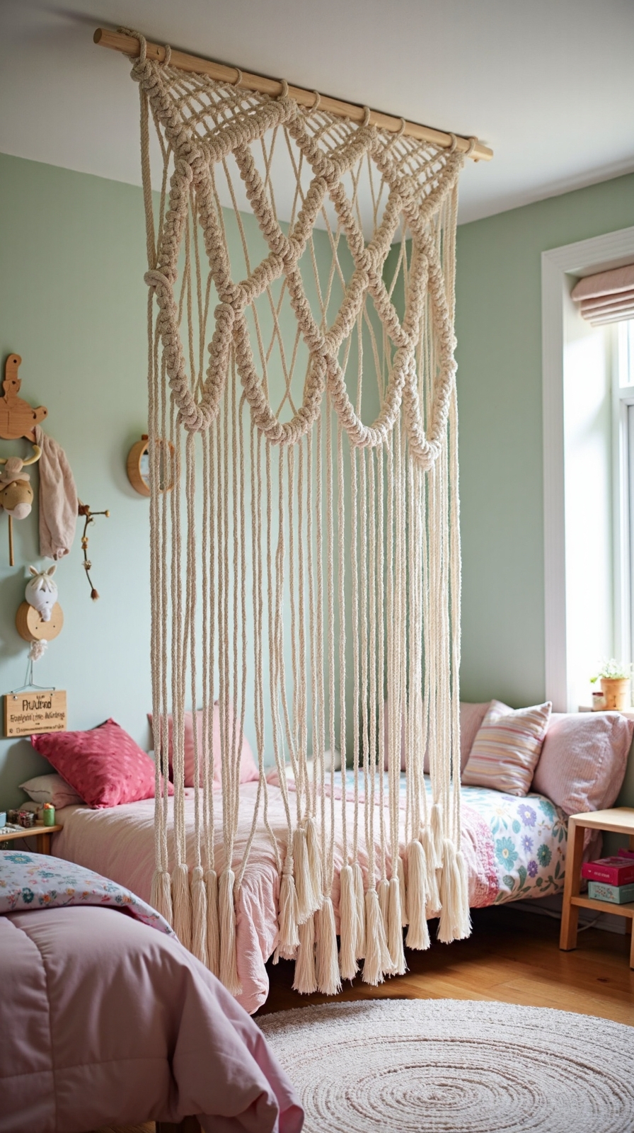 versatile customizable macrame room dividers