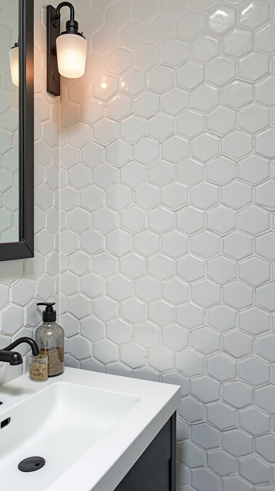 versatile geometric bathroom tile options