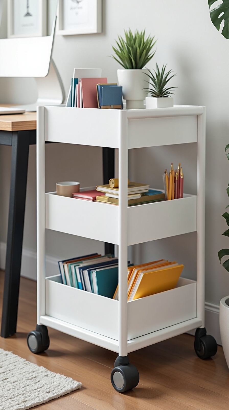 versatile mobile office supply station