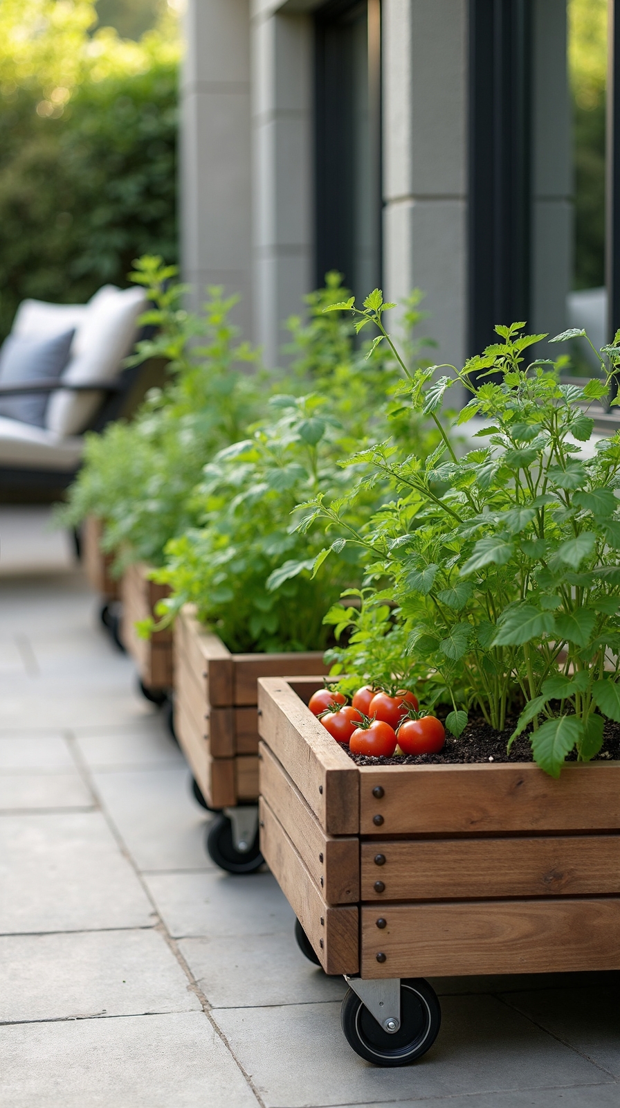versatile mobile vegetable container gardens