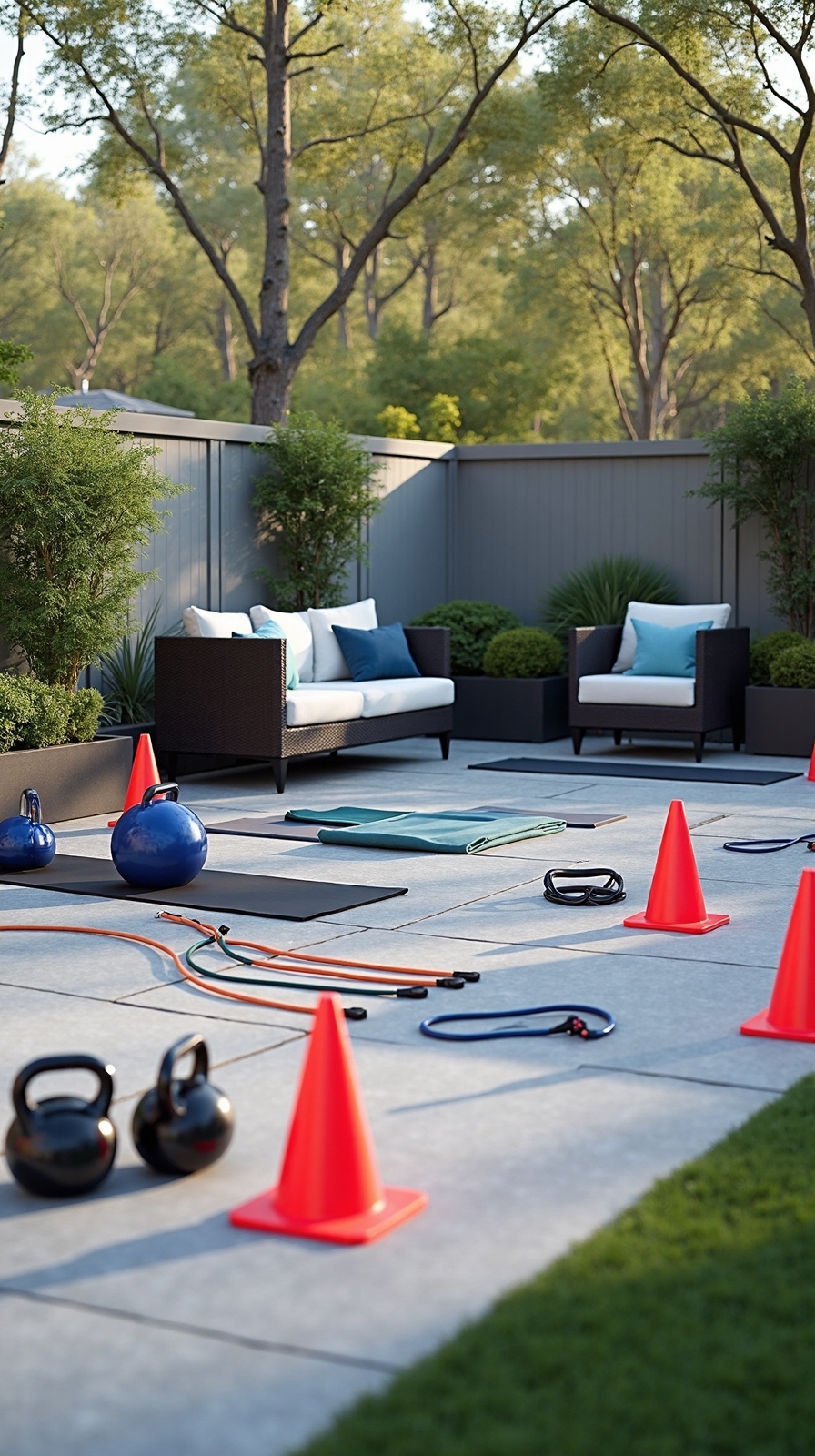 versatile multi level outdoor circuit training