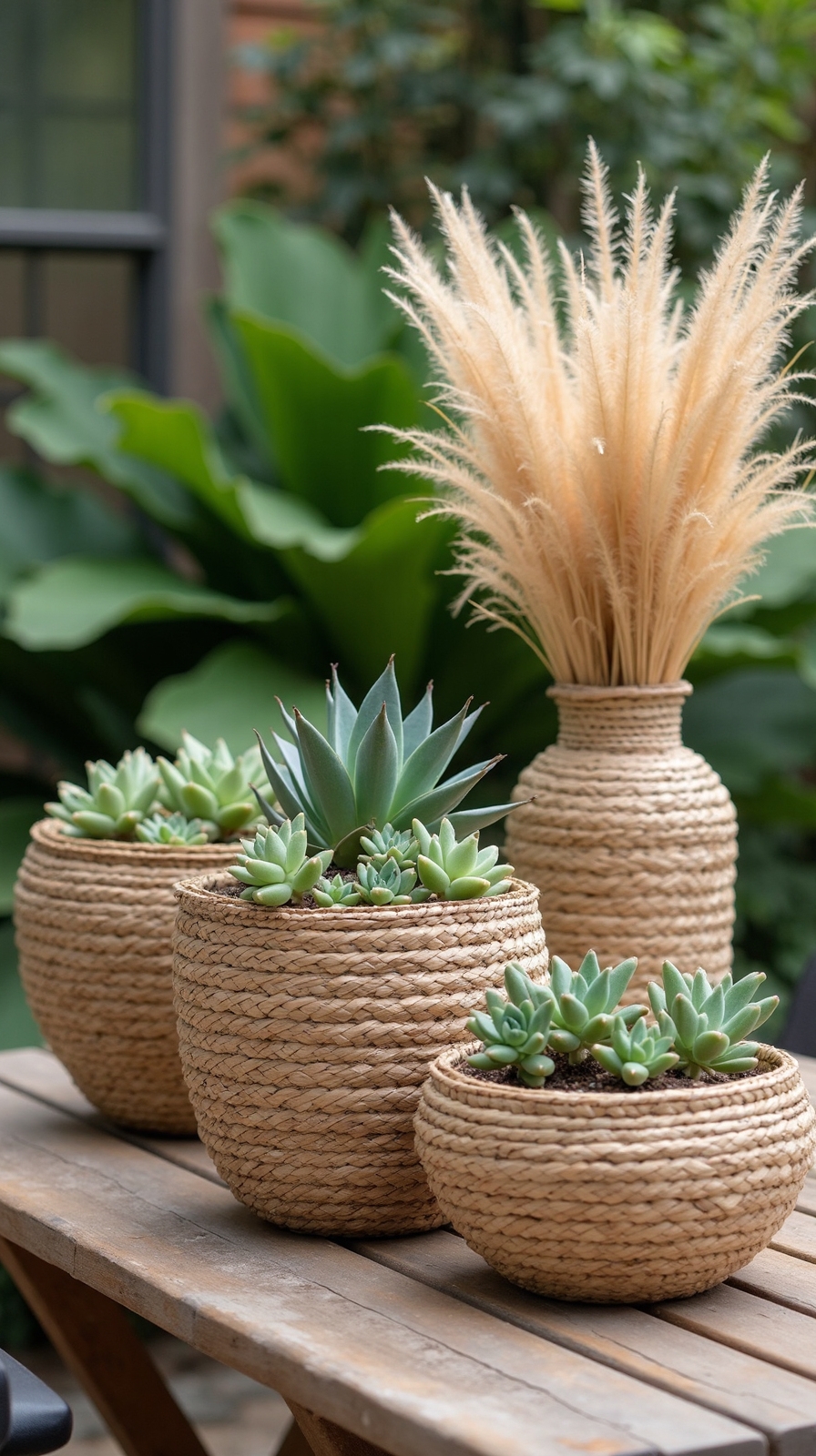 versatile natural fiber centerpiece arrangements