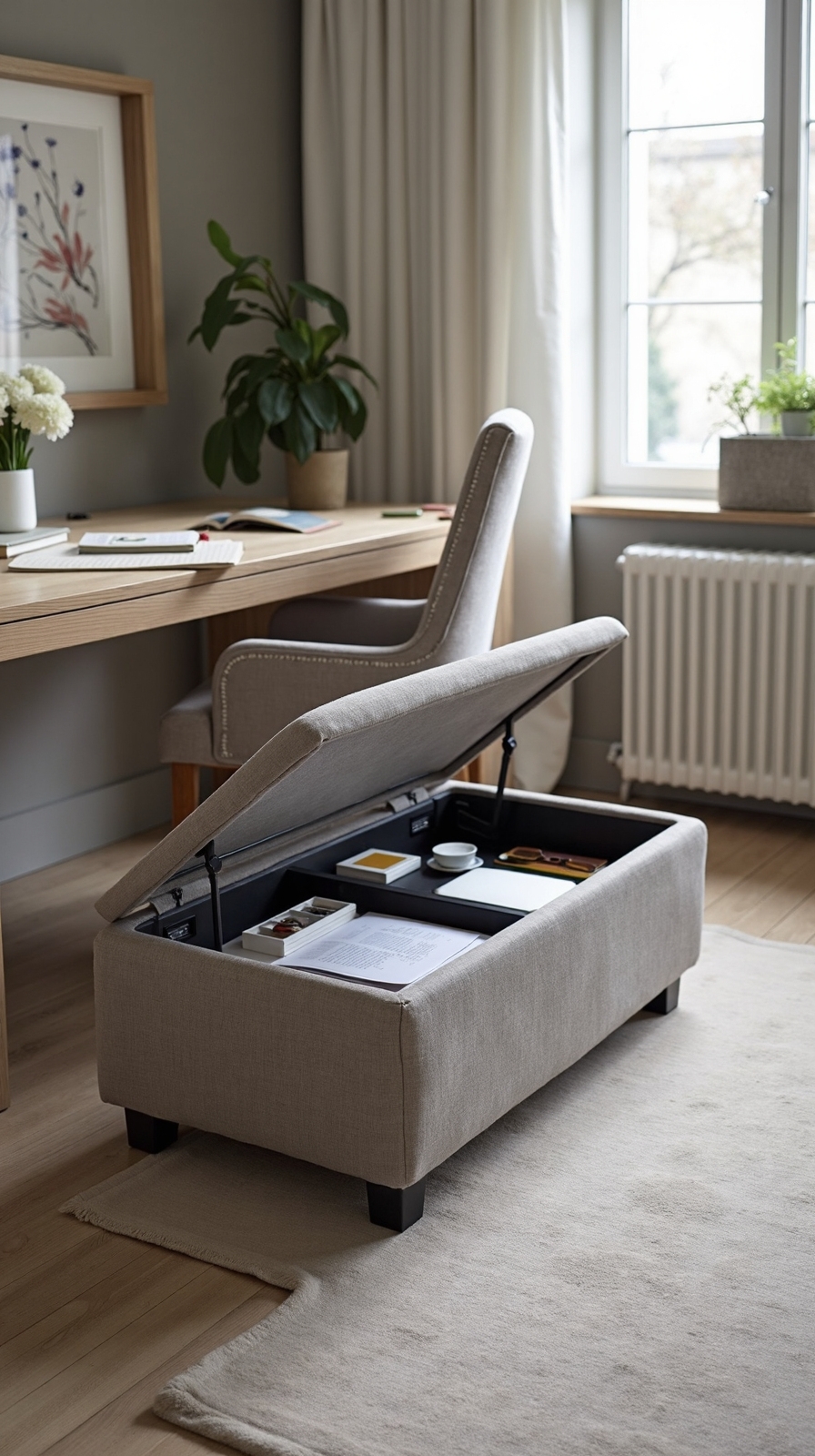 versatile organized customizable storage seating