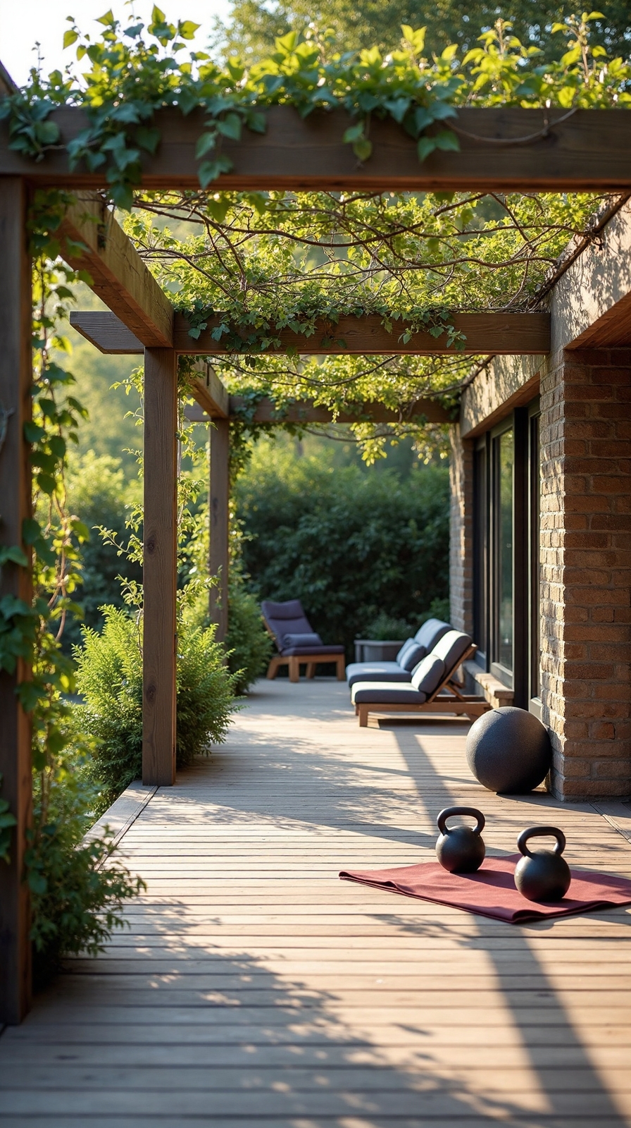 versatile outdoor fitness sanctuary pergola