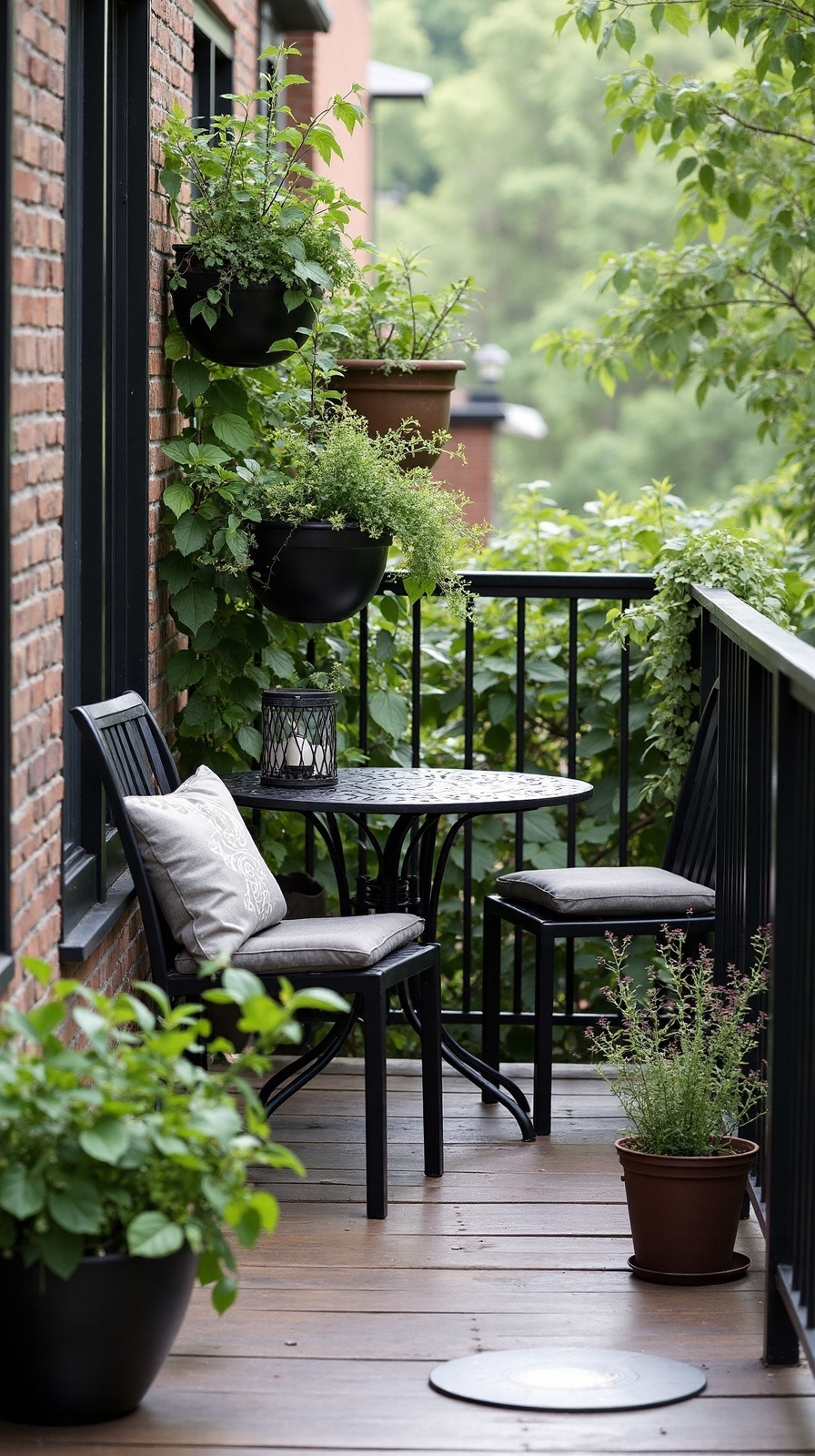 versatile railing storage for small spaces