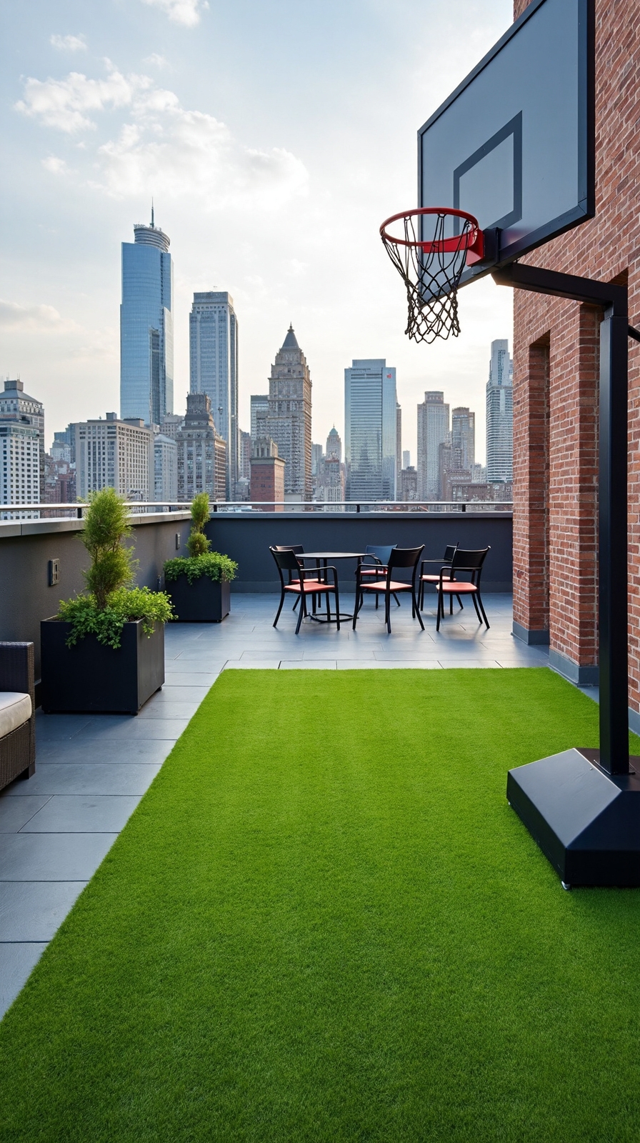 versatile rooftop recreation sports playground